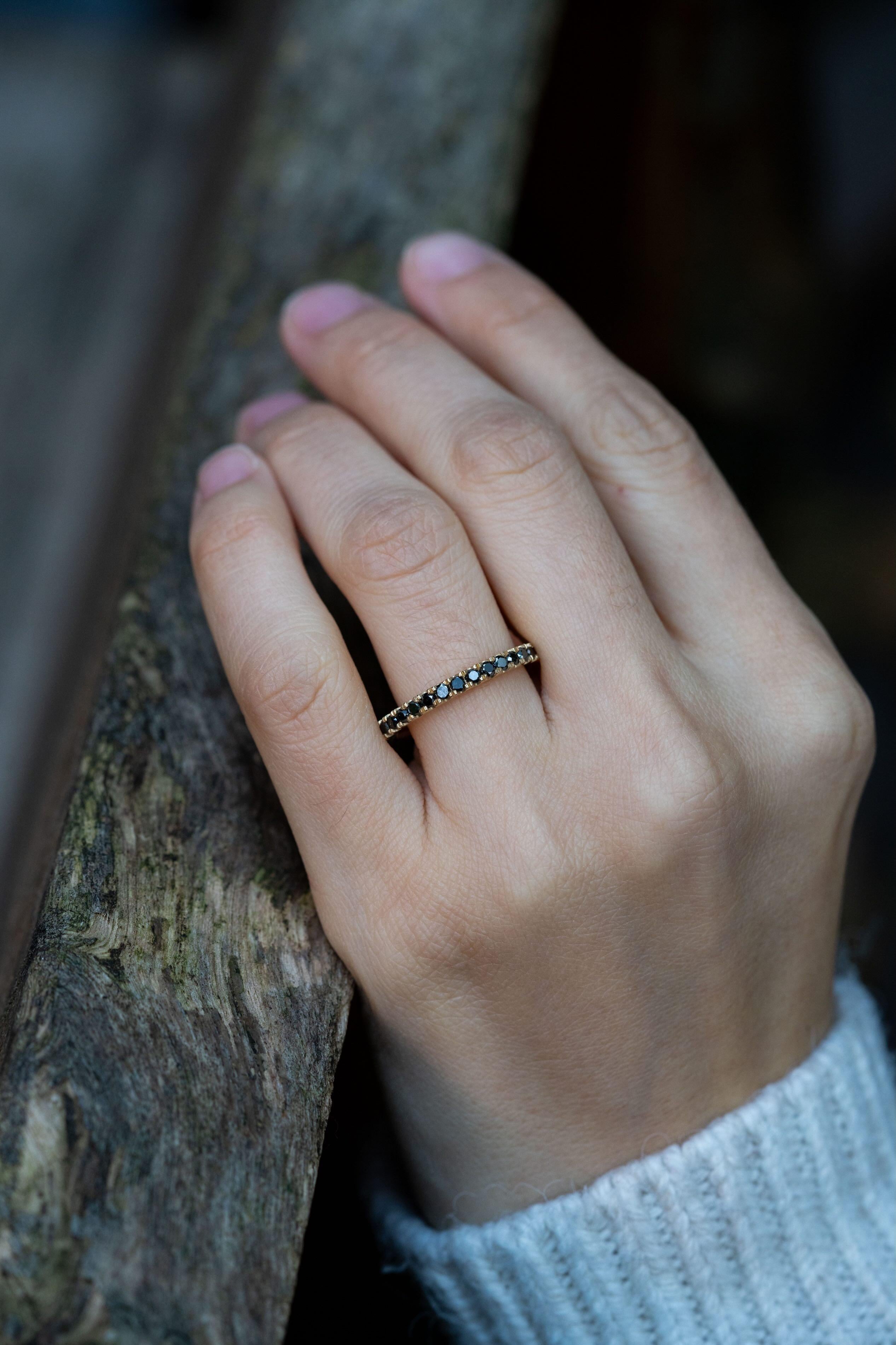 For Sale:  Black Diamond Eternity Band 2