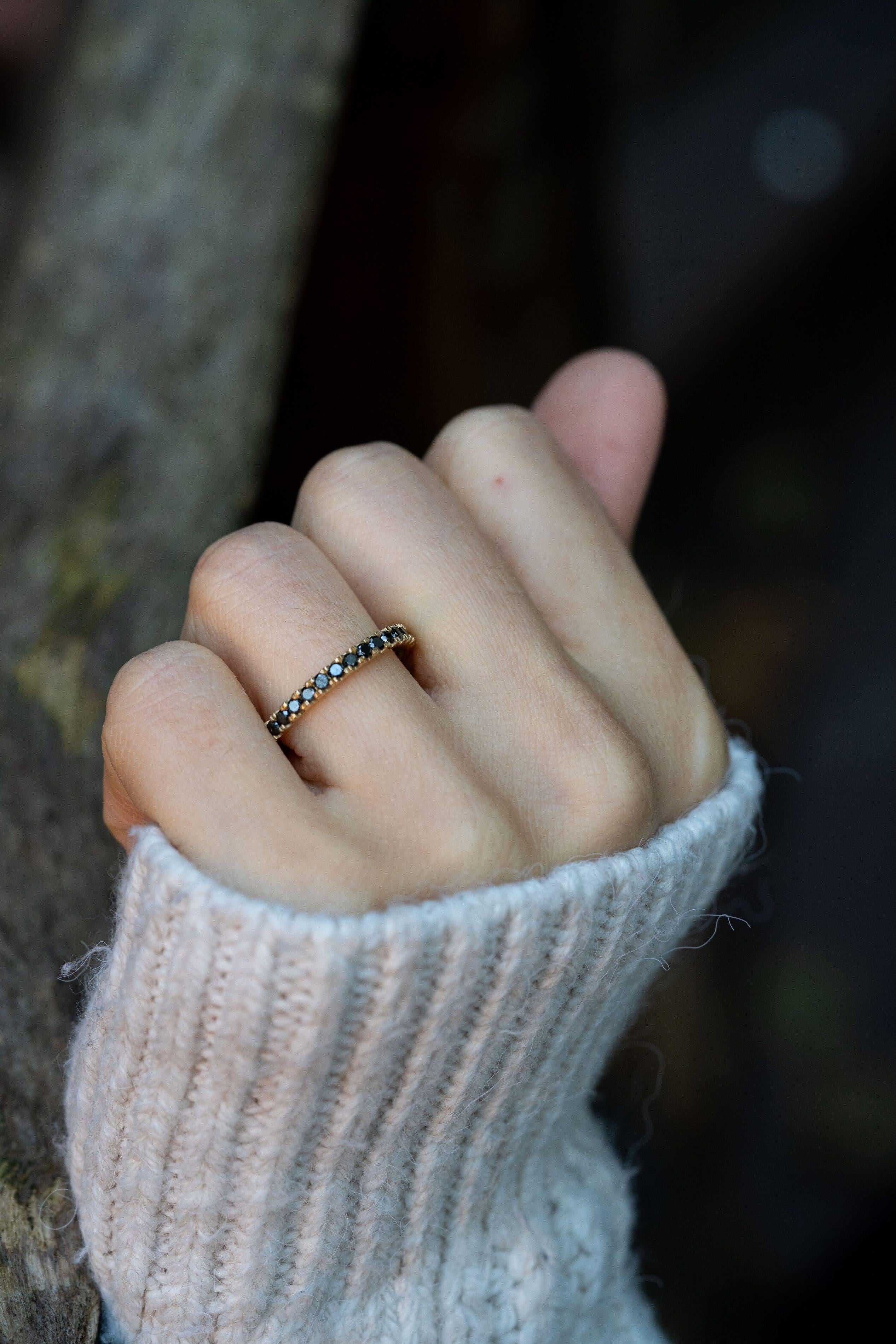 For Sale:  Black Diamond Eternity Band 4
