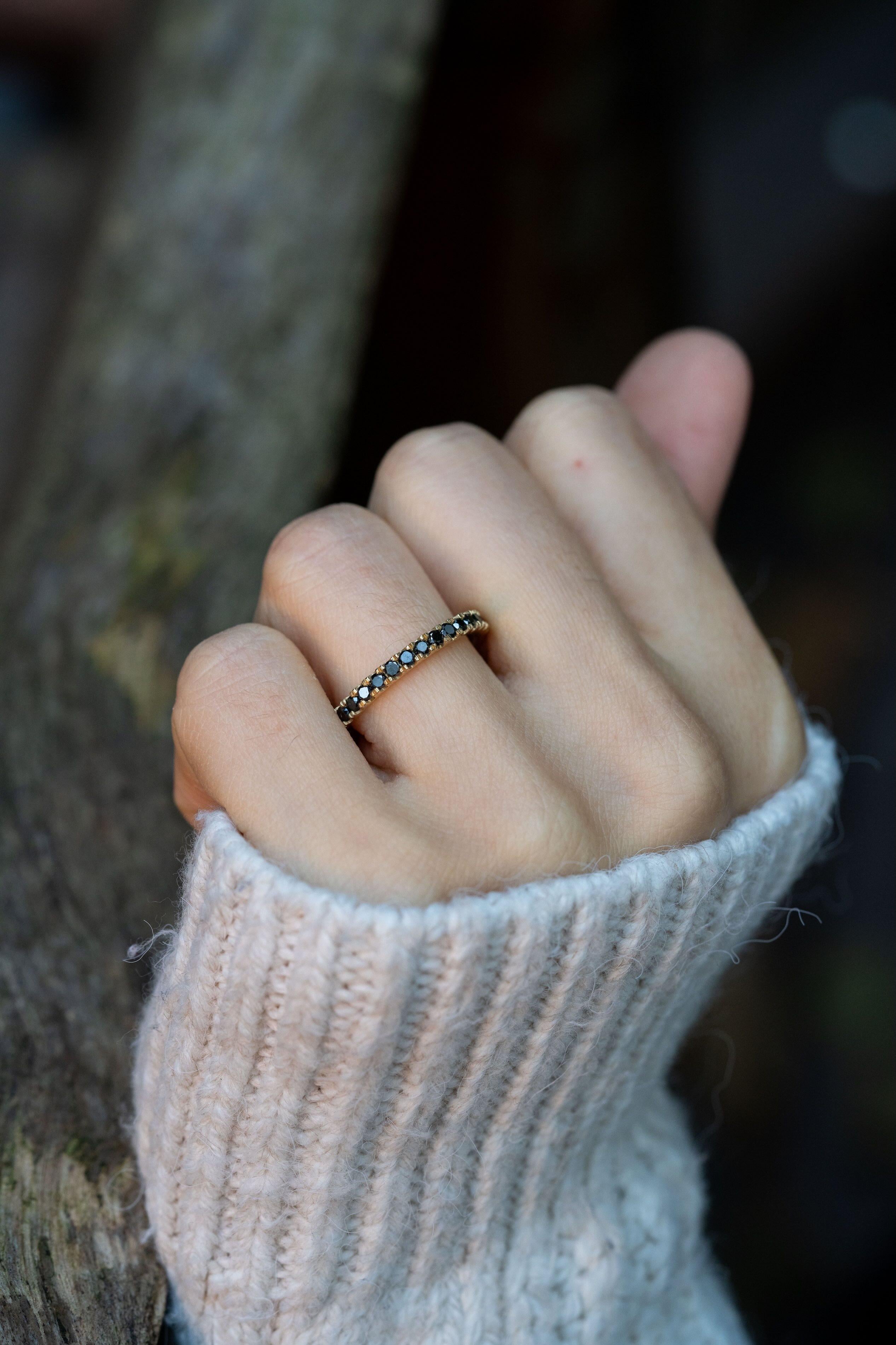 For Sale:  Black Diamond Eternity Band 6