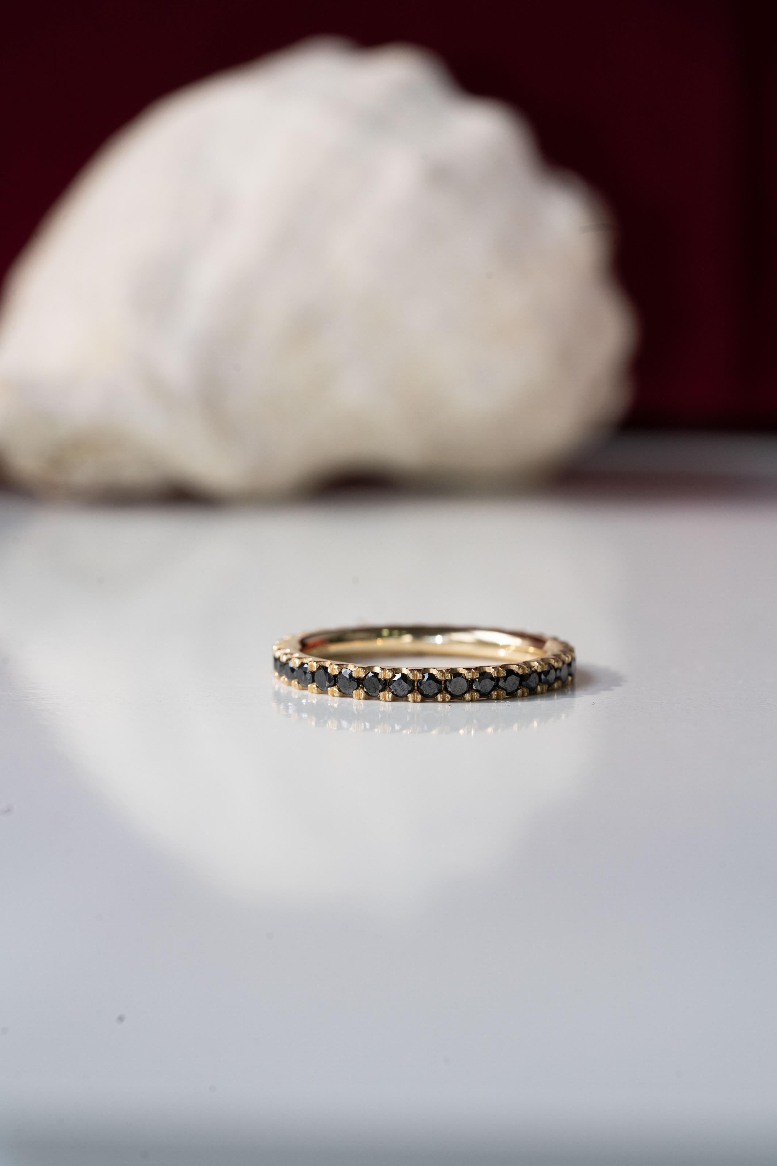 For Sale:  Black Diamond Eternity Band 7