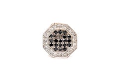 Black Diamond Halo Single Stud Earring White Gold Screwback