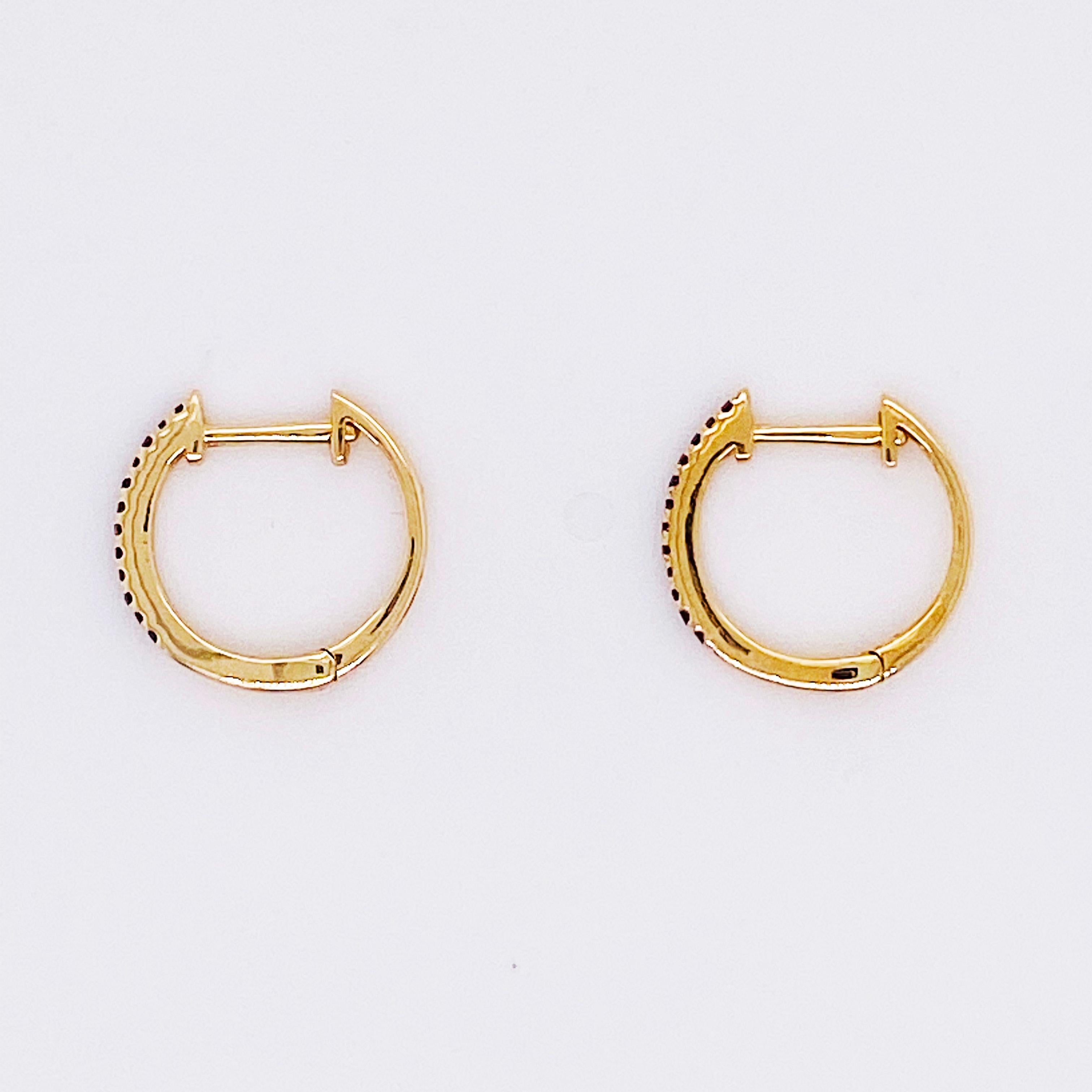 yellow gold and black diamond earrings
