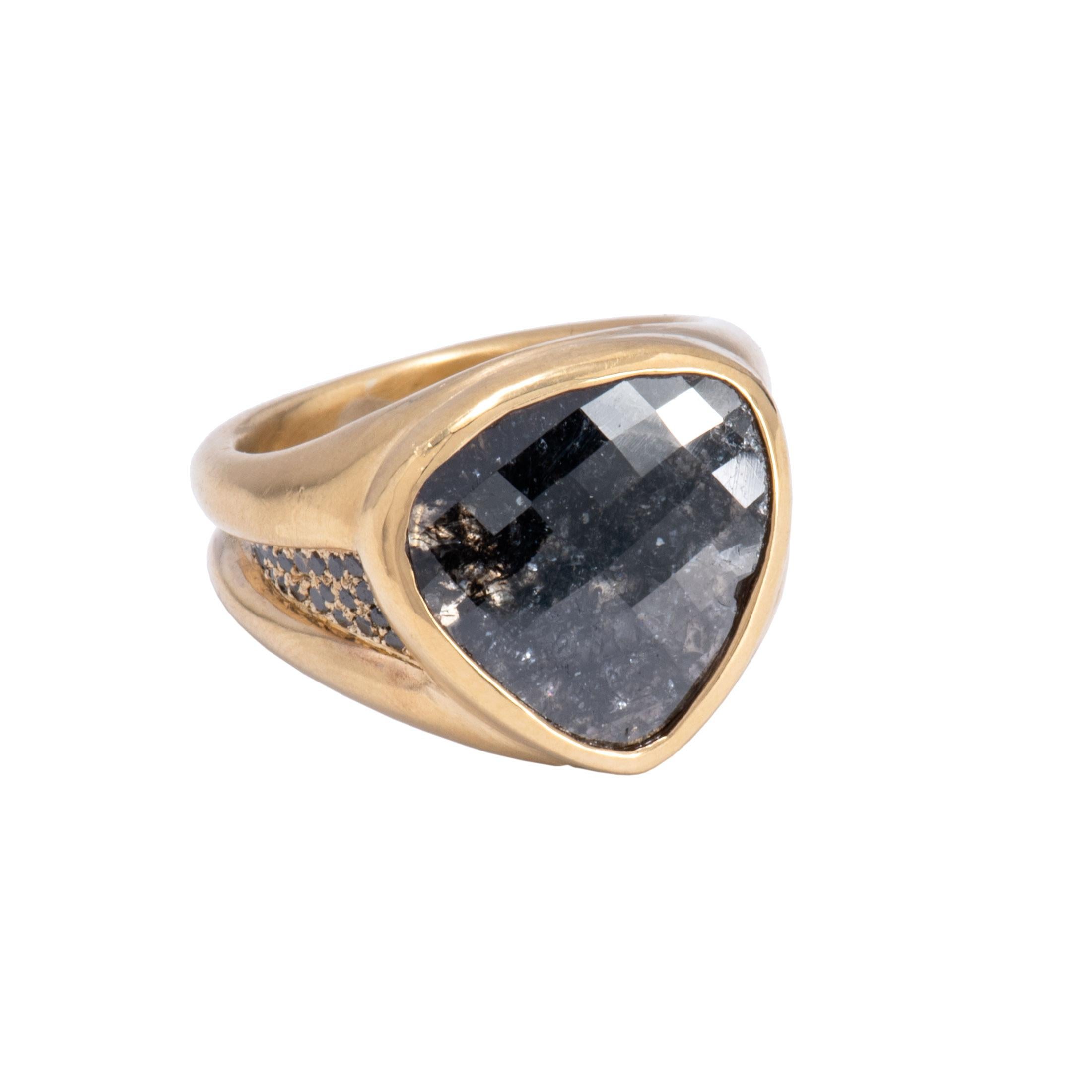 Black Diamond Kaleidoscope Ring For Sale