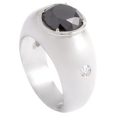 Black Diamond Platinum Ring