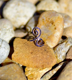 Black Diamond Swirl Ring