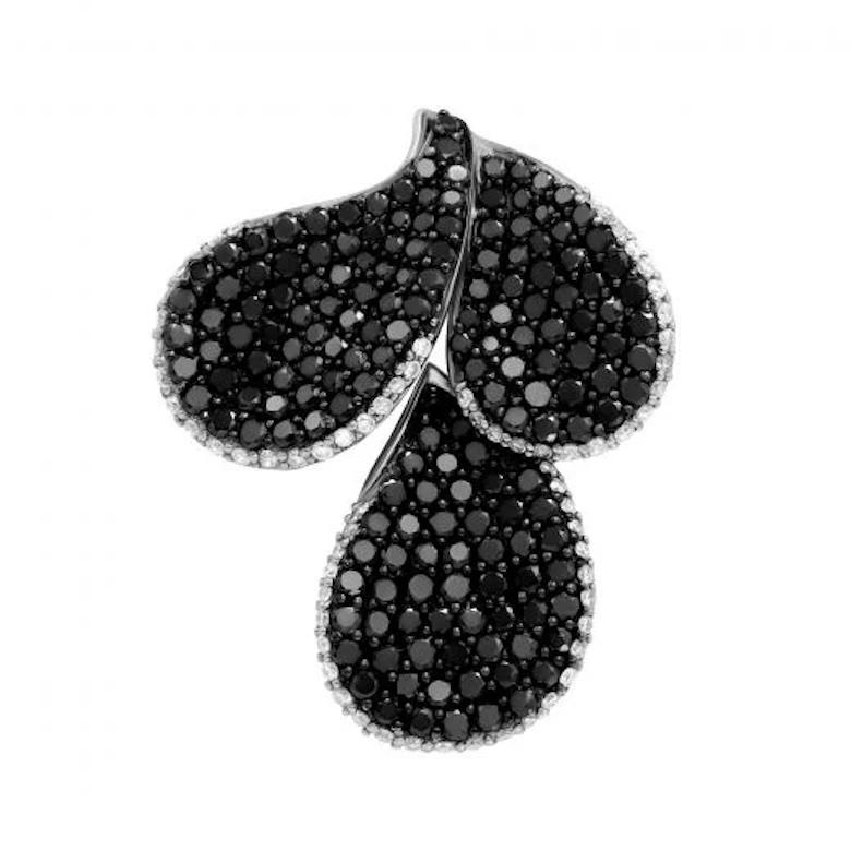 Schwarzer Diamant Weiß 18K Gold Anhänger Halskette für Sie (Baguetteschliff) im Angebot