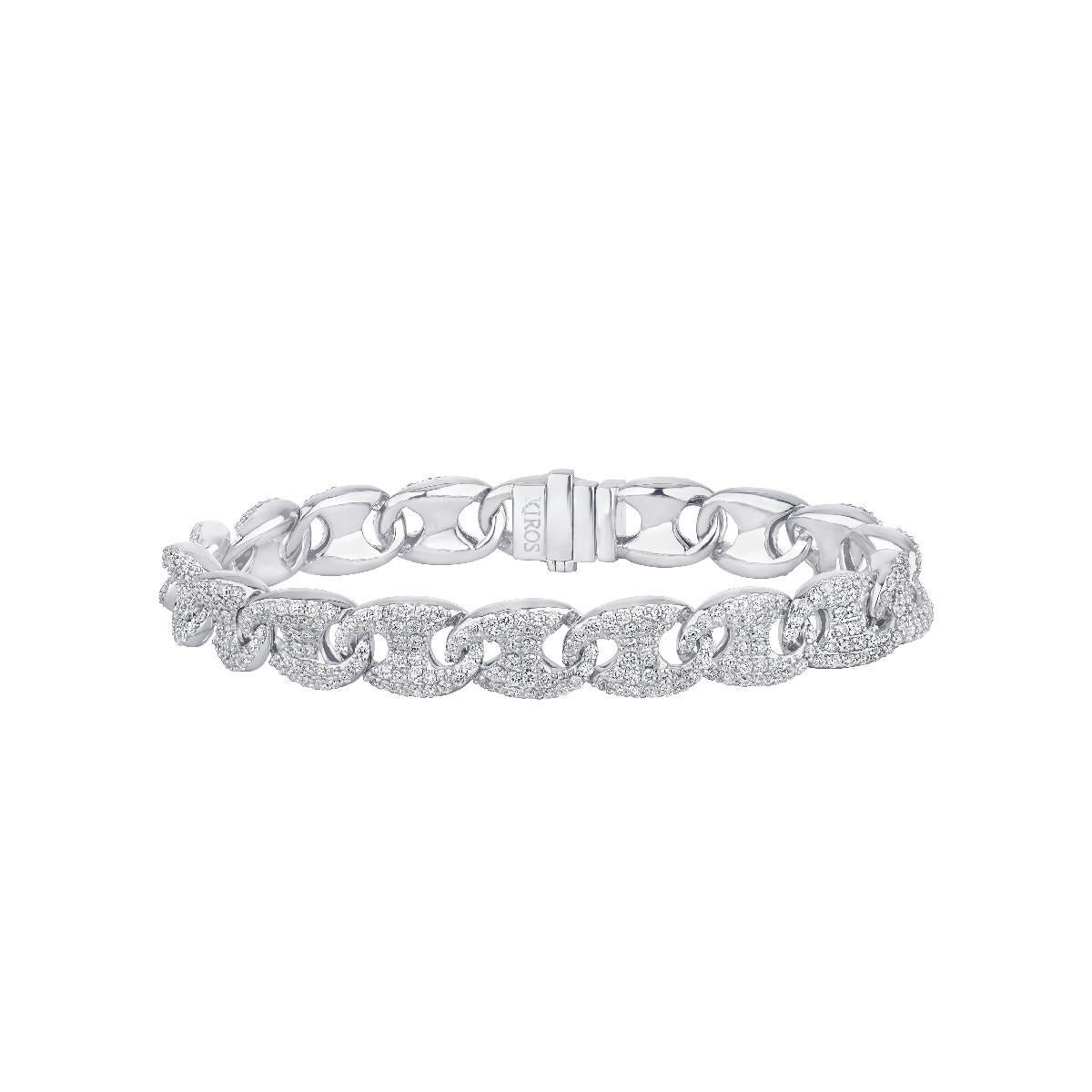 Schwarze Diamanten  & 18K Gelbgold Olympisches Armband im Zustand „Neu“ im Angebot in Bilbao, ES