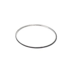 Black Diamonds and White Gold Bangle