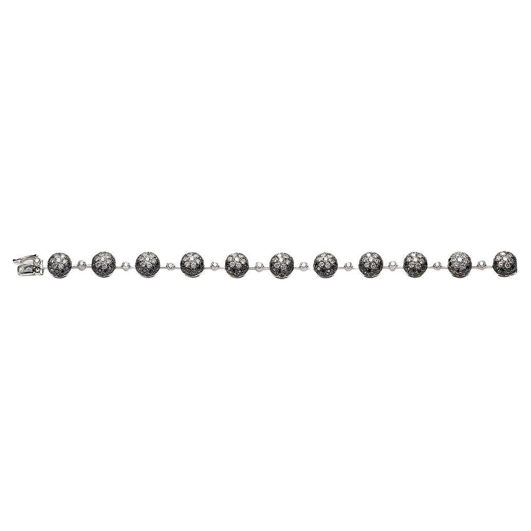 Bracciale con diamanti neri