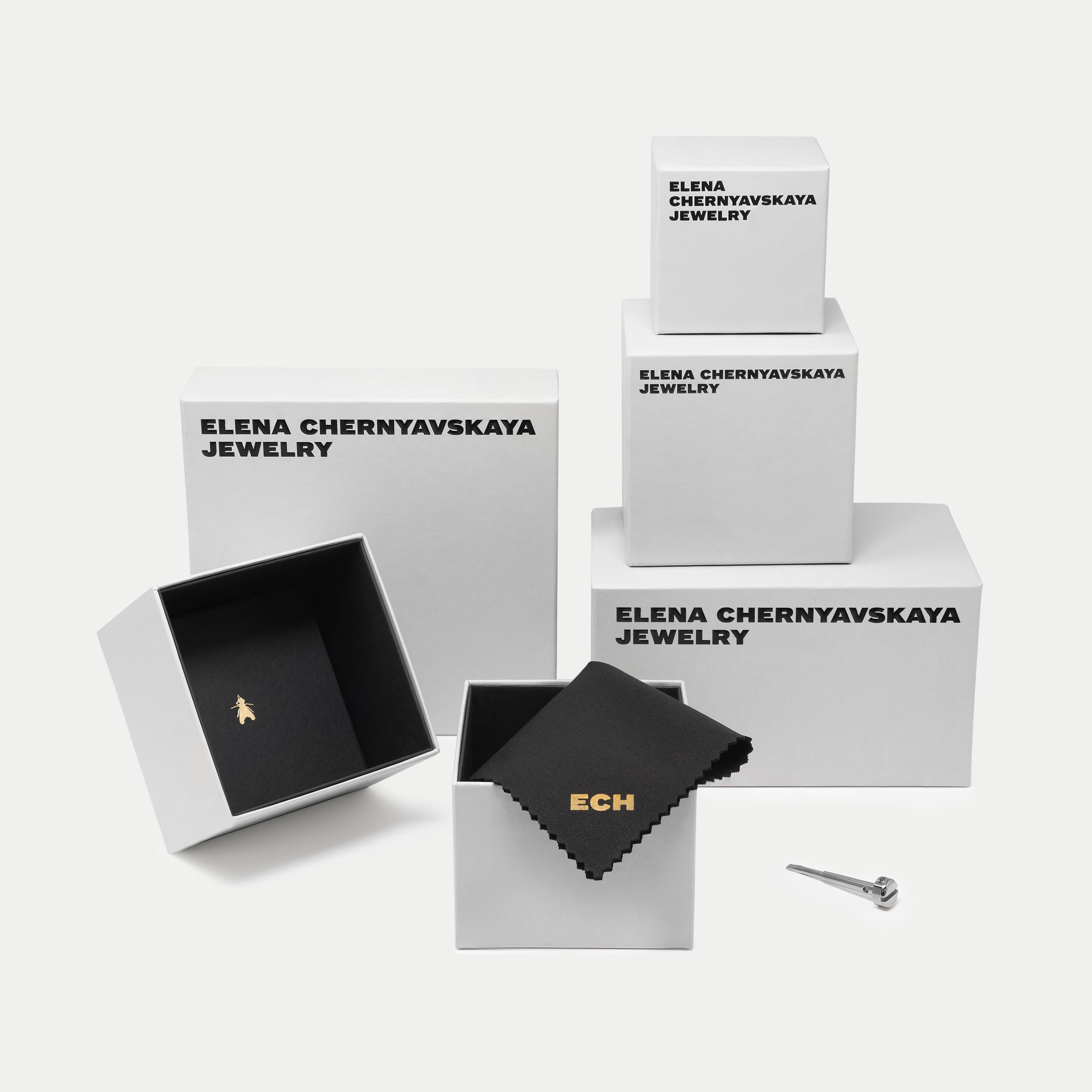 Contemporary Armband mit zwei Diamantfliegen, 18k Gelbgold und schwarzen Diamanten (Rundschliff) im Angebot