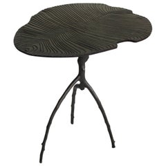 Table basse Dickinsonia noire en bronze au design Eric Gizard