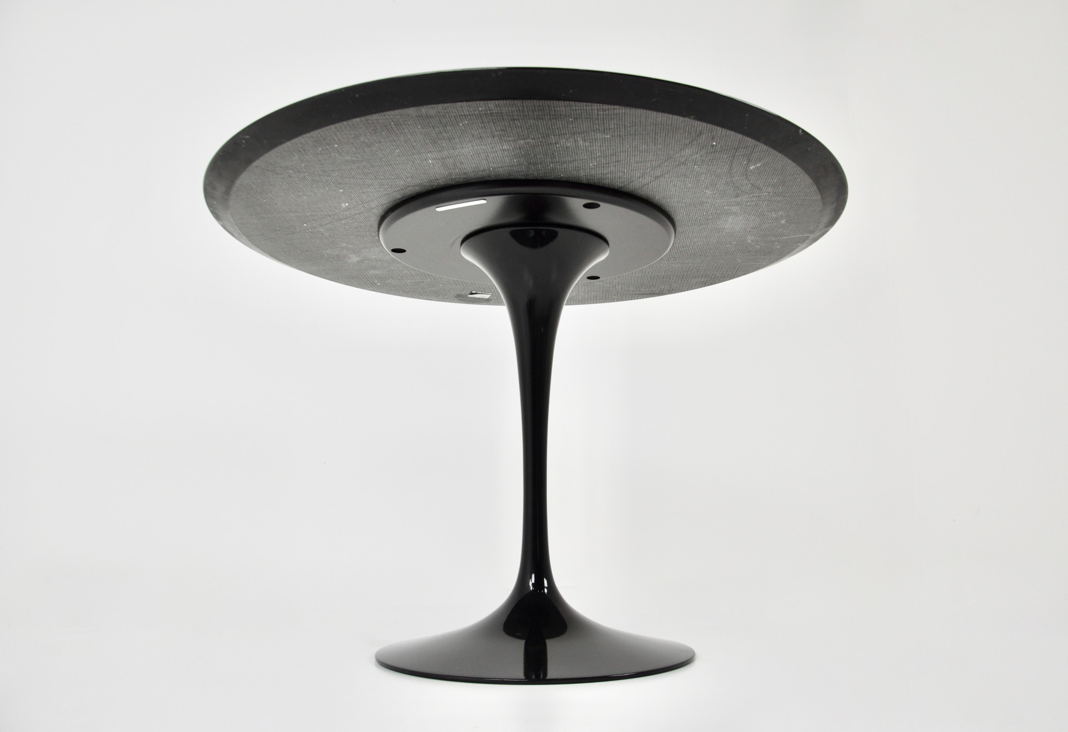 Black Dining Table by Eero Saarinen for Knoll In Good Condition For Sale In Lasne, BE