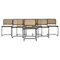Black Dinning Style Chairs B32 by Marcel Breuer Set of 8
