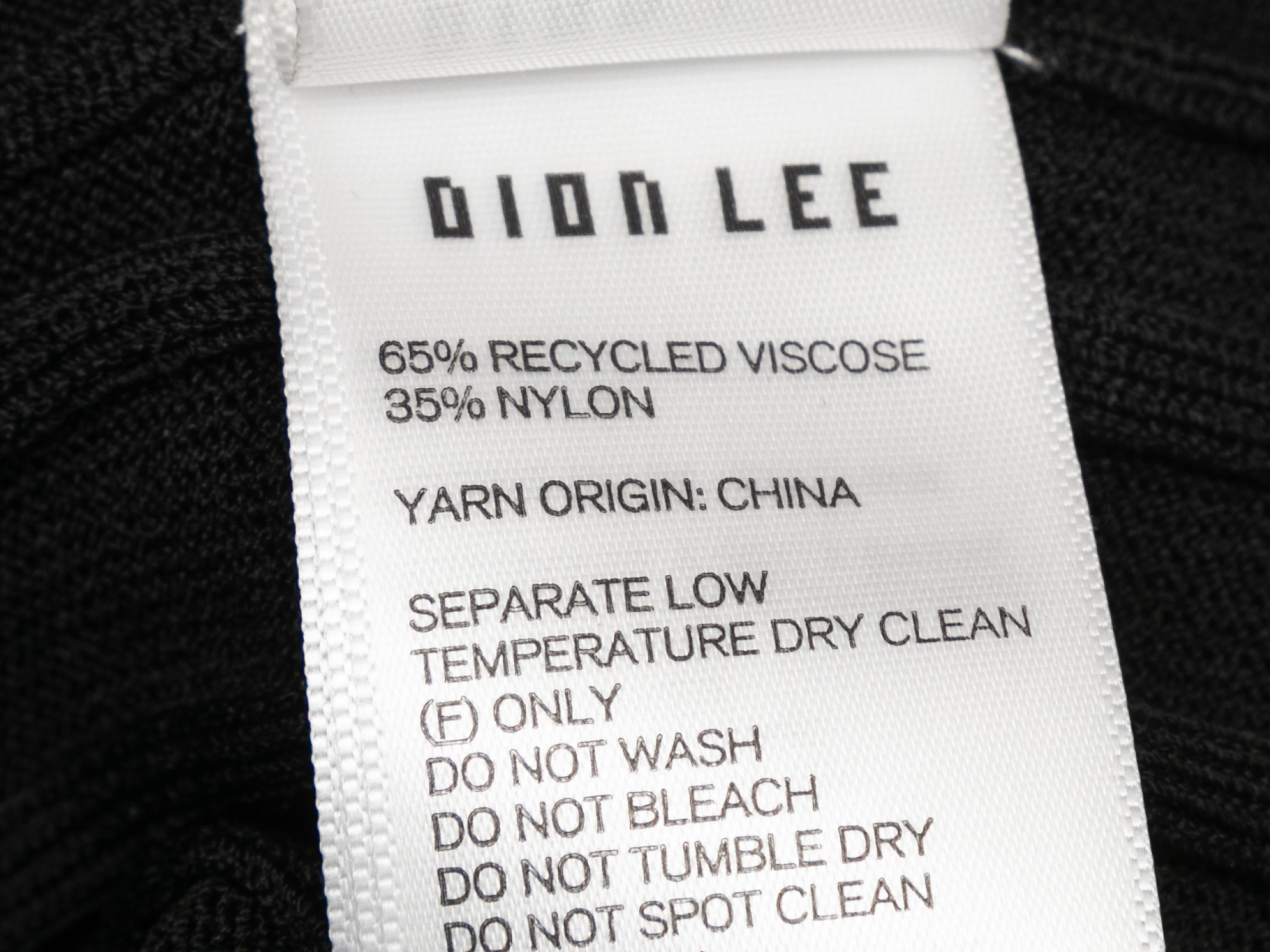 Women's Black Dion Lee Rib Knit Maxi Dress Size US 2