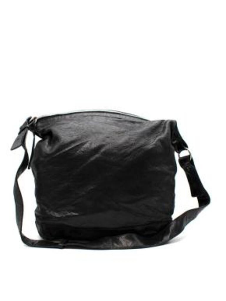 Black Distressed Day Messenger Bag For Sale at 1stDibs