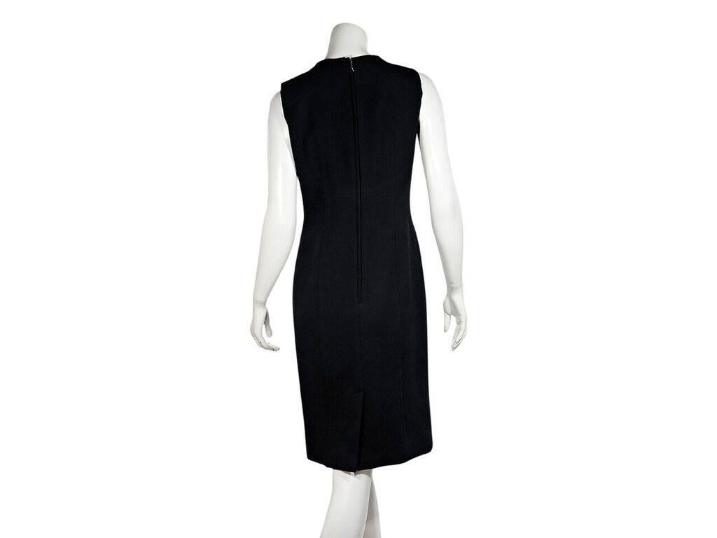 Black Dolce & Gabbana Virgin Wool Sheath Dress In Good Condition In New York, NY
