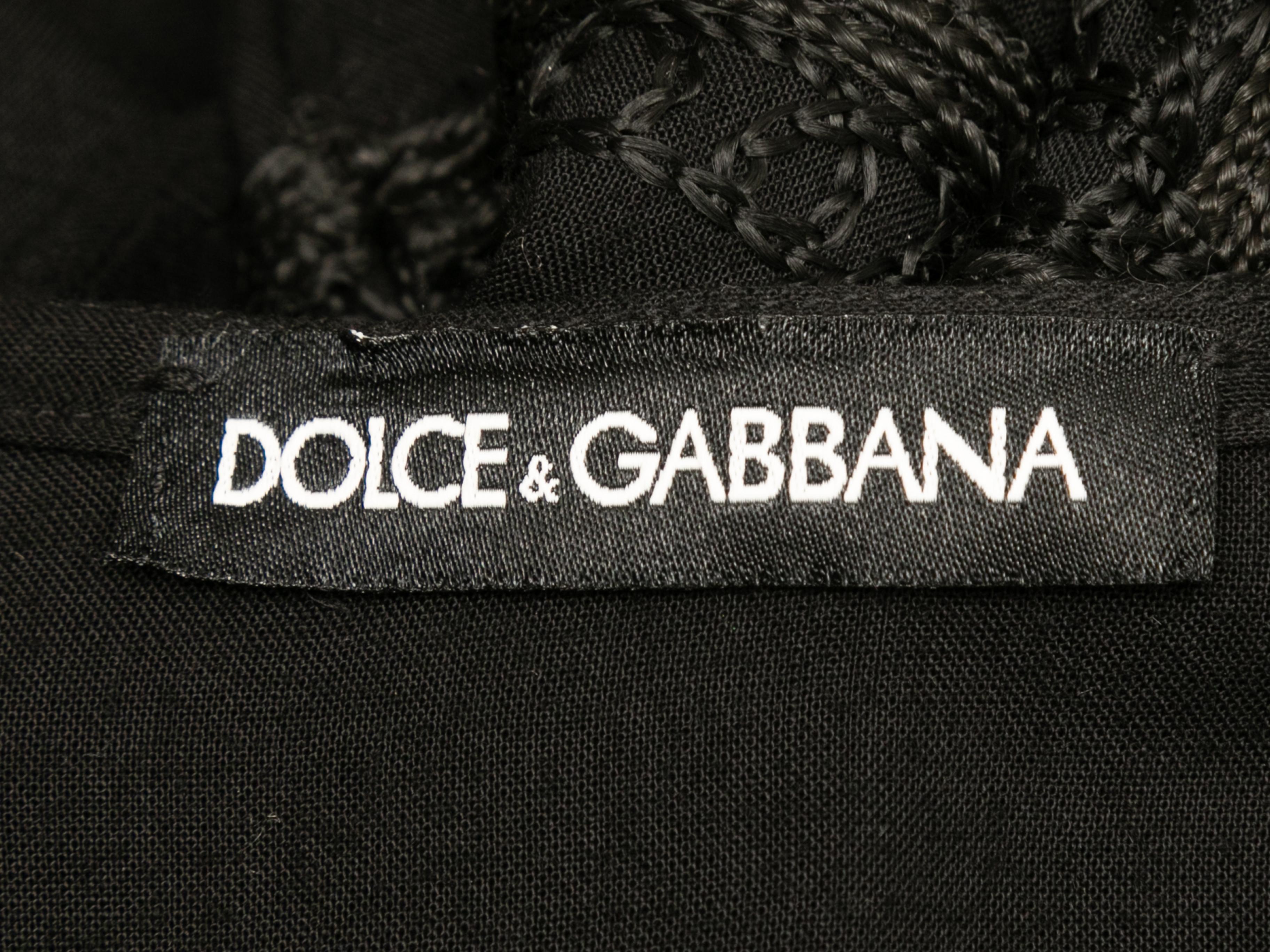 Black Dolce & Gabbana Sequin-Embellished Maxi Dress Size US S/M In Good Condition In New York, NY