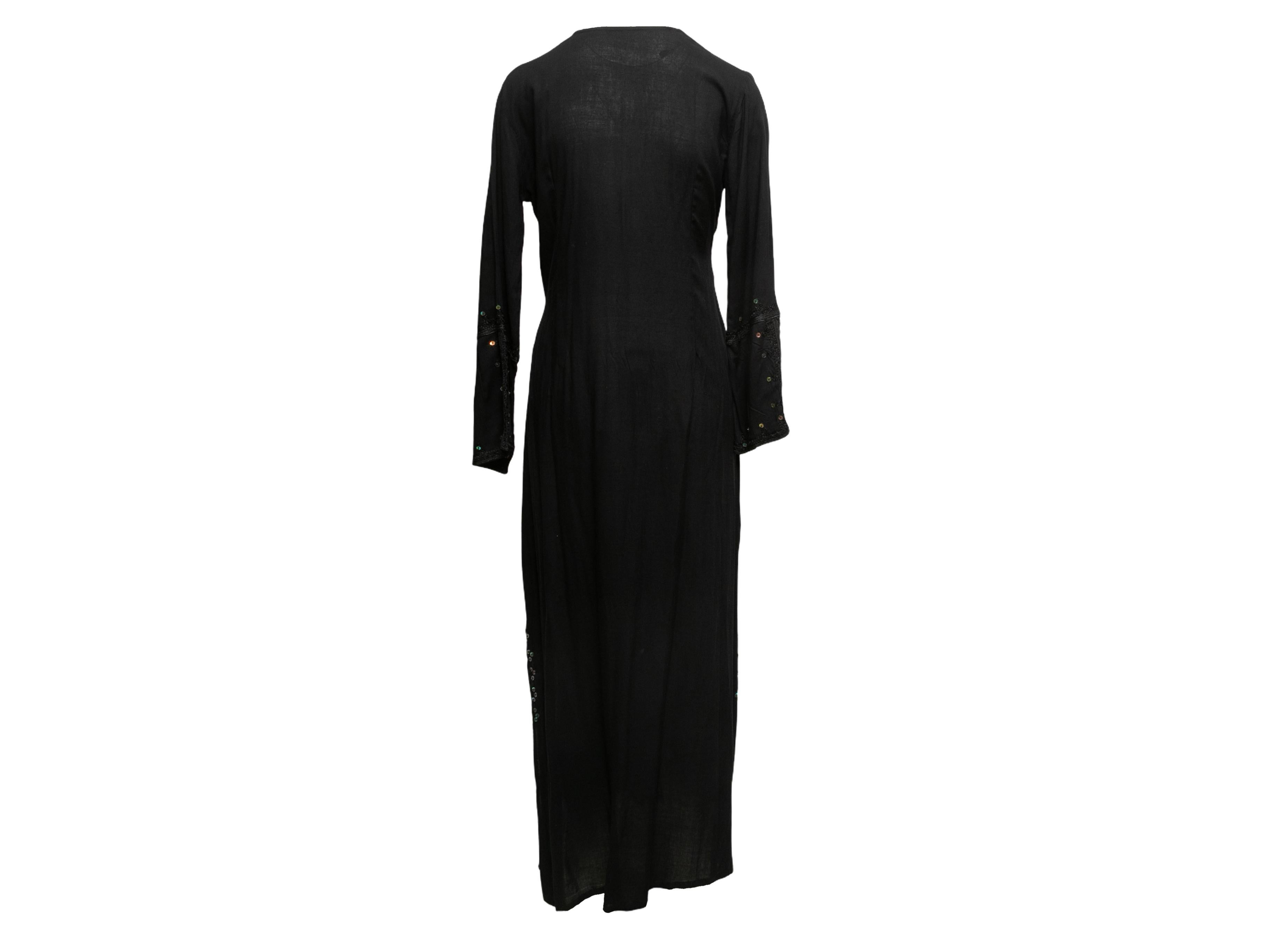 Black Dolce & Gabbana Sequin-Embellished Maxi Dress Size US S/M 1