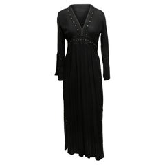 Black Dolce & Gabbana Sequin-Embellished Maxi Dress Size US S/M