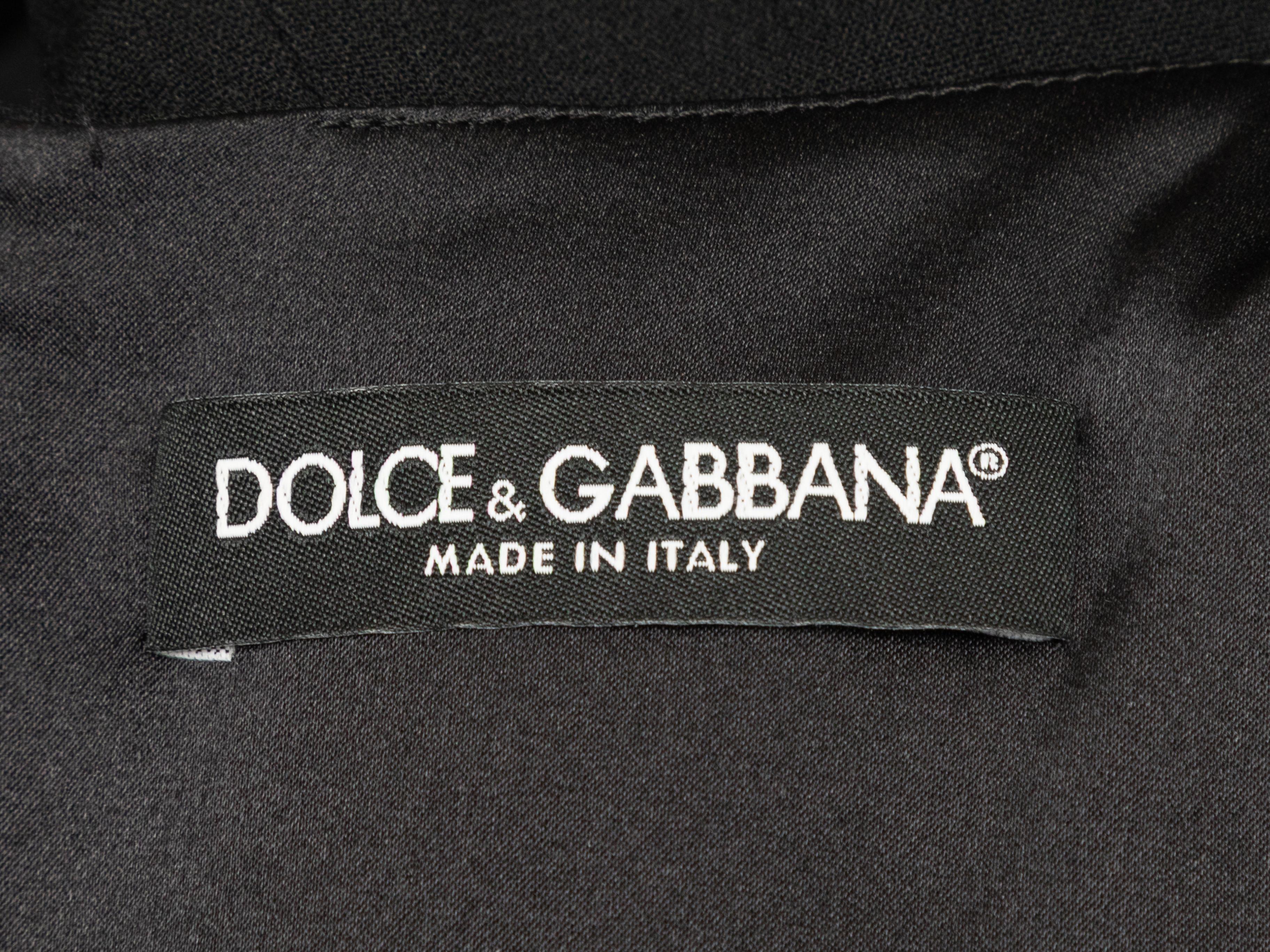 Donna Black Dolce & Gabbana Sleeveless Fitted Dress Size US M in vendita