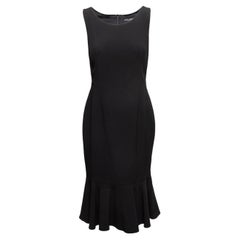 Black Dolce 
Gabbana Sleeveless Fitted Dress Size US M