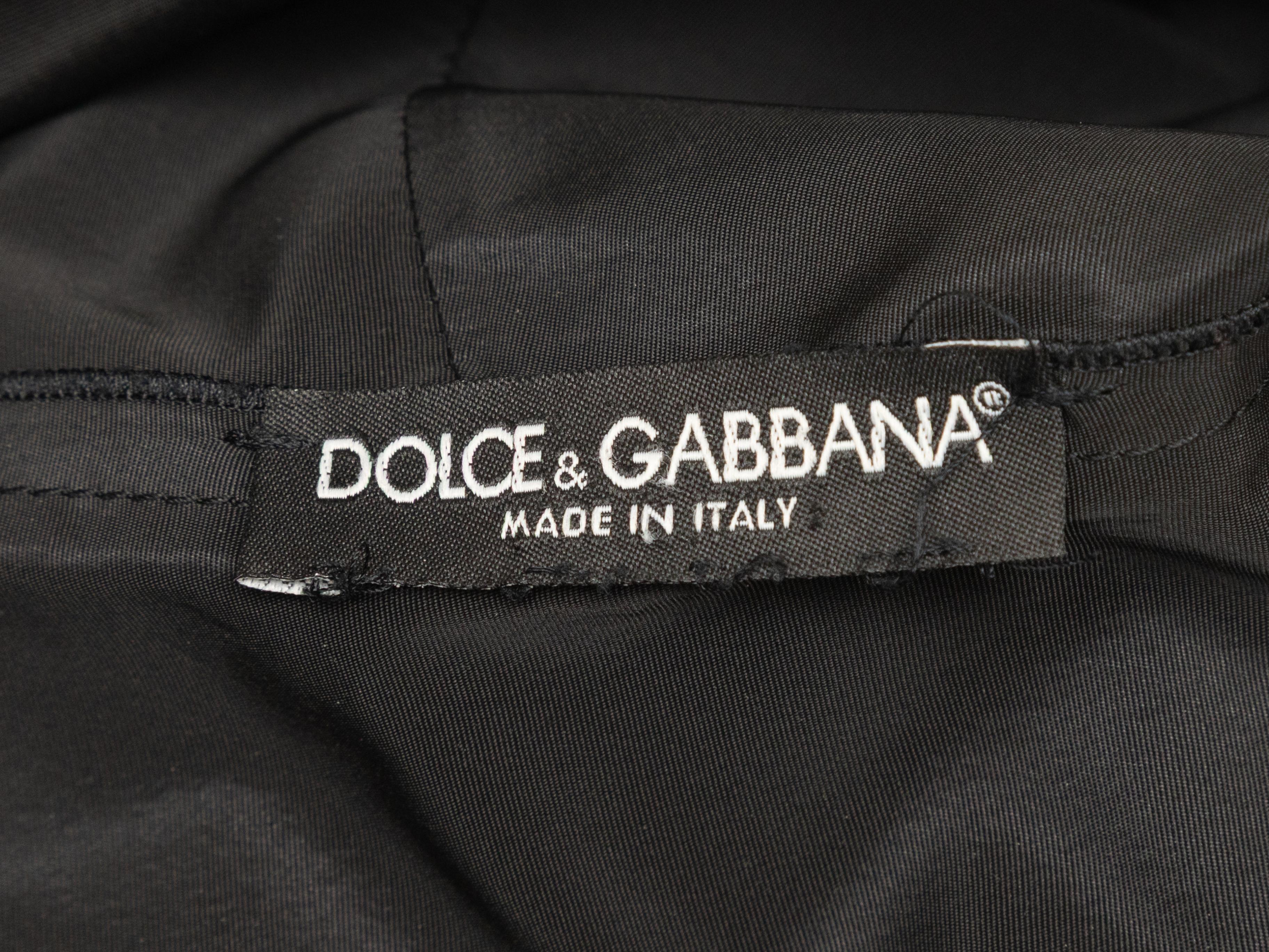 Mini robe sans manches noire Dolce & Gabbana Taille US S Bon état - En vente à New York, NY