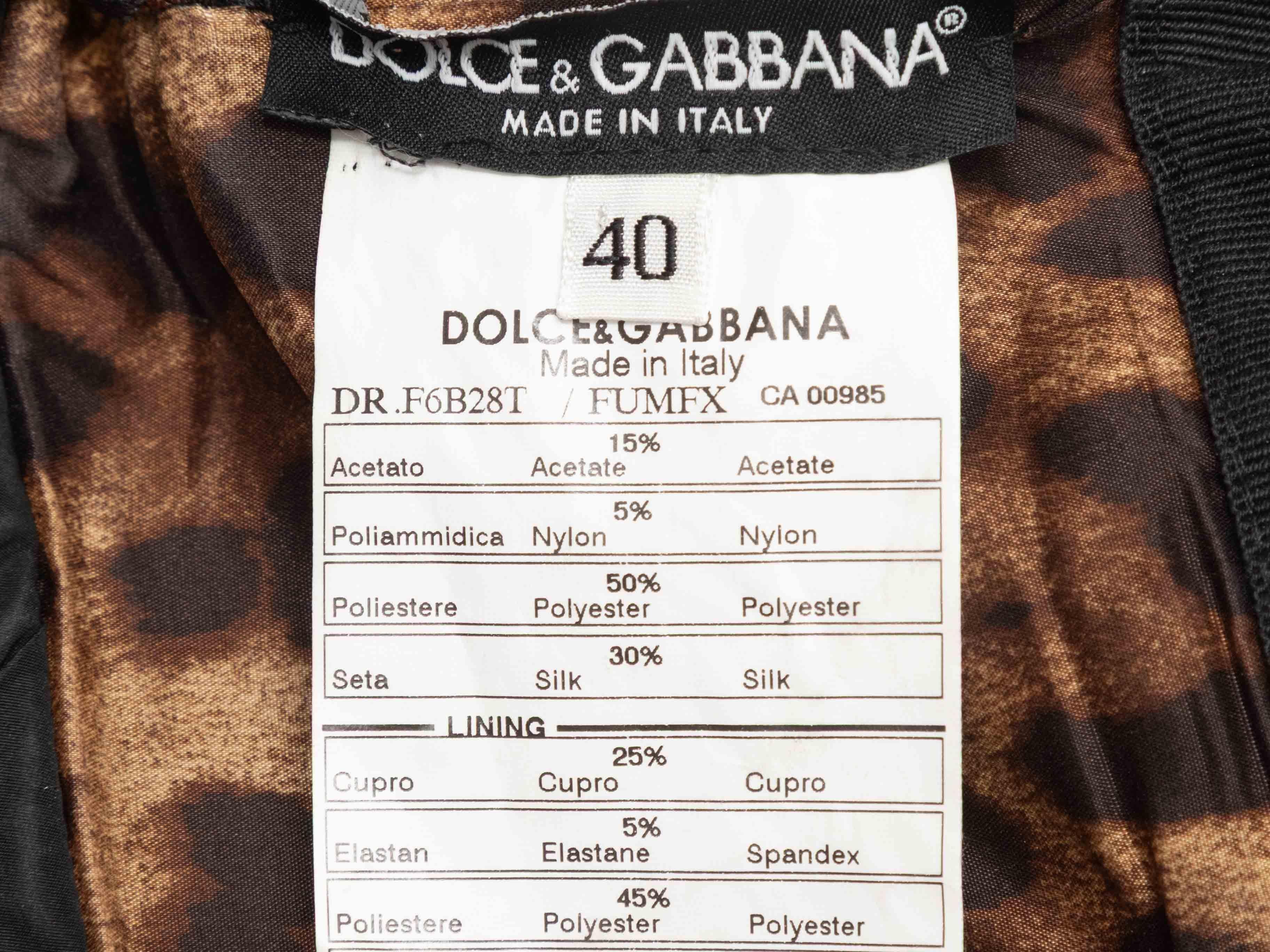 Mini robe sans bretelles avec nœud Dolce & Gabbana noir Taille IT 40 Bon état - En vente à New York, NY