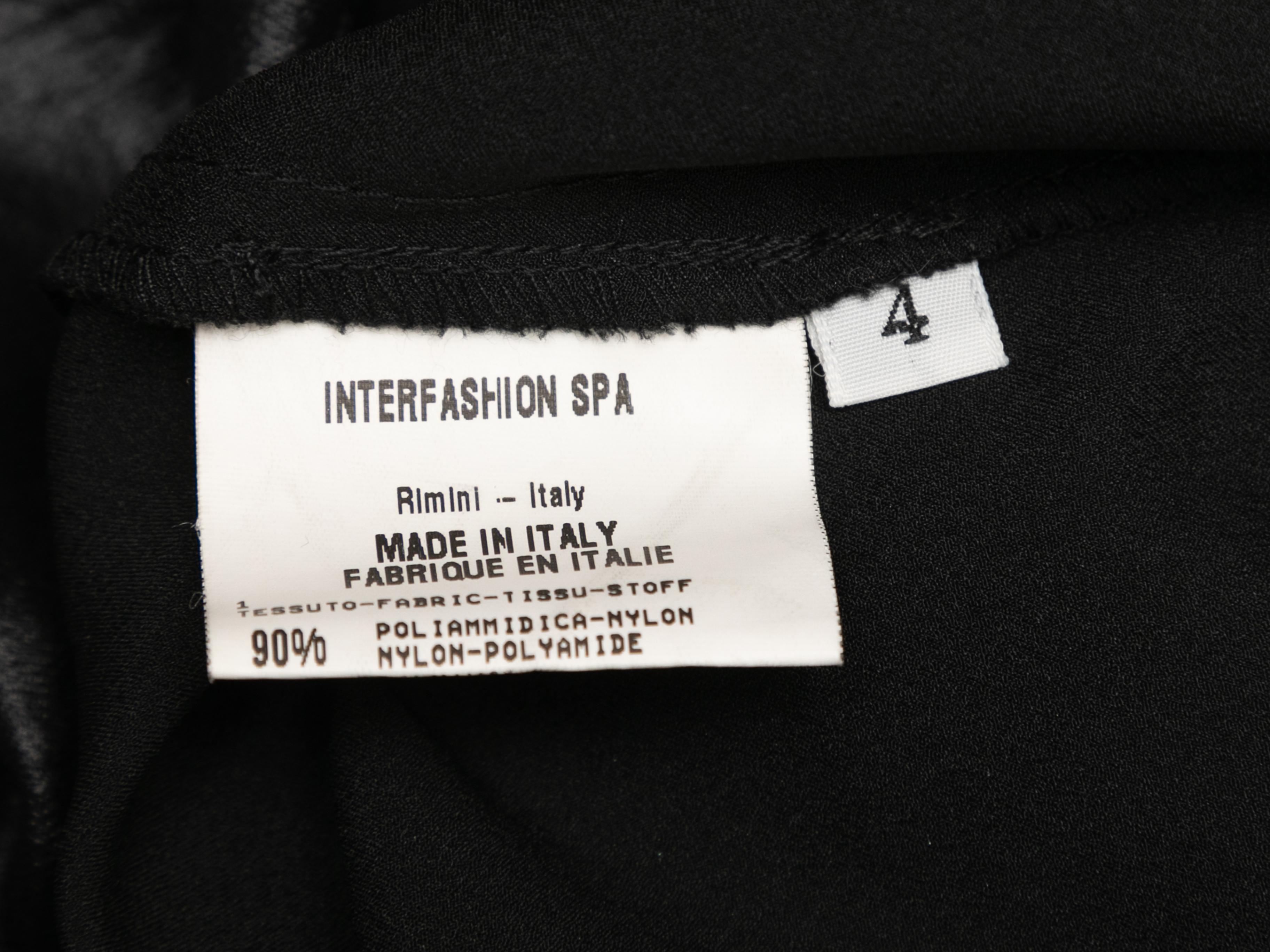 Schwarzes trägerloses Maxikleid von Dolce & Gabbana in Schwarz, Größe US 4 im Angebot 1