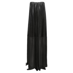 Maxi abito senza spalline Dolce & Gabbana nero taglia US 4