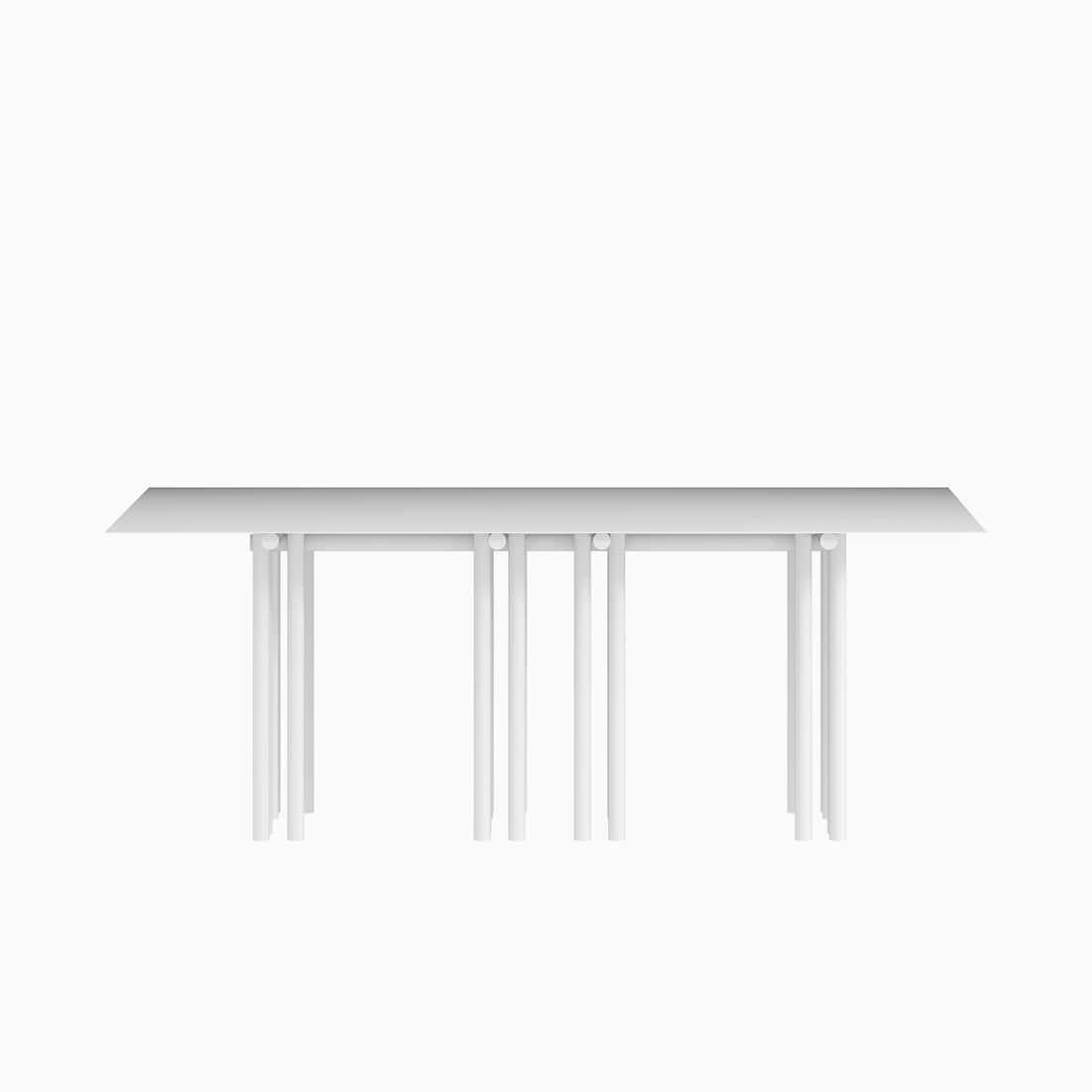 Mexicain Table de salle à manger Dolmen noire en vente