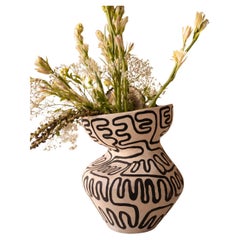 Maceta Doodle Negra by Deetee Home