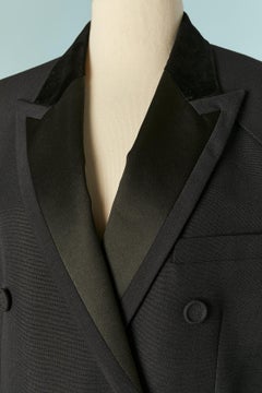 Schwarze Zweireiher-Smokingjacke von DIOR