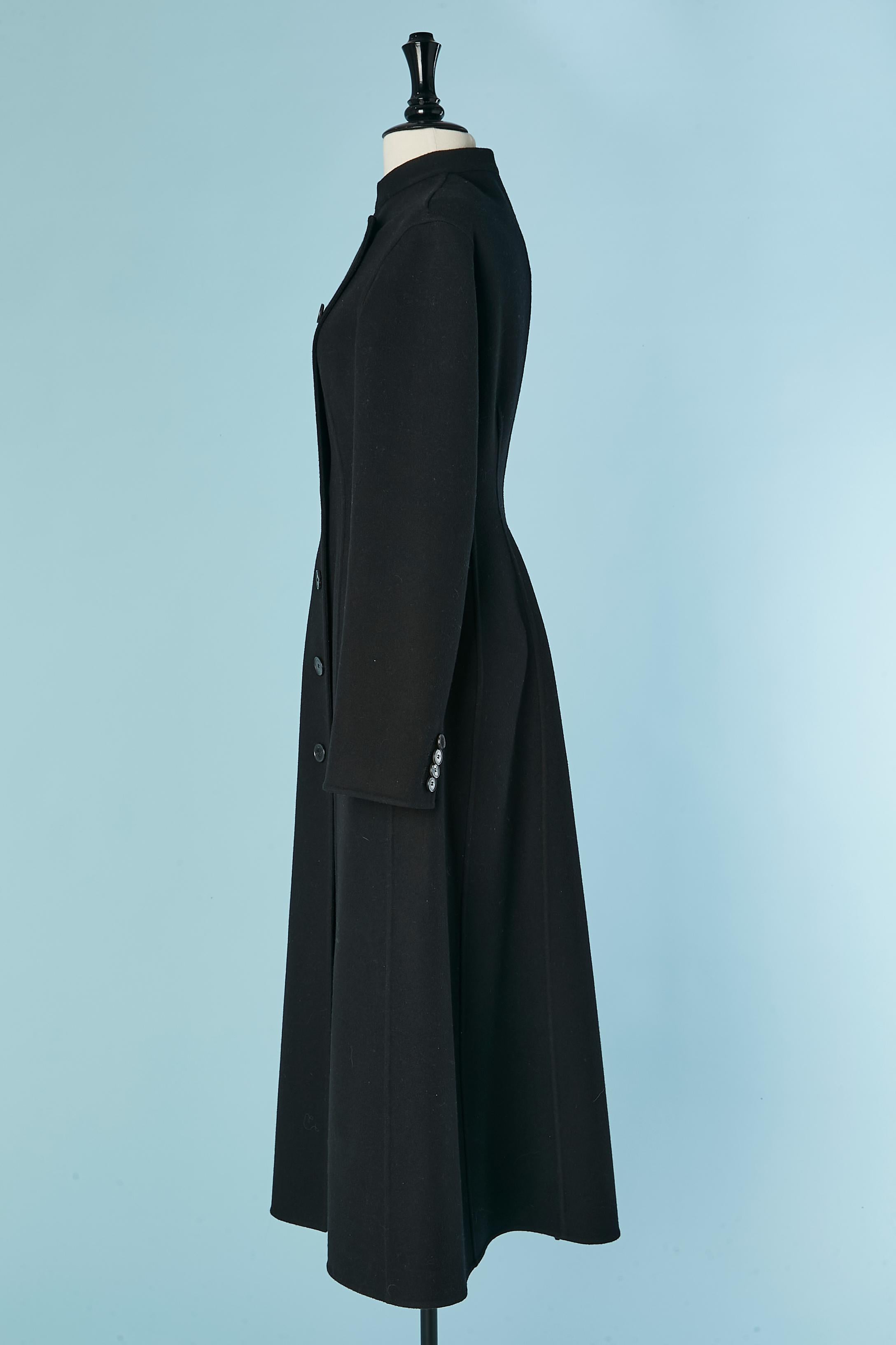 Black Double-face cashmere coat CHRISTIAN DIOR For Sale 1