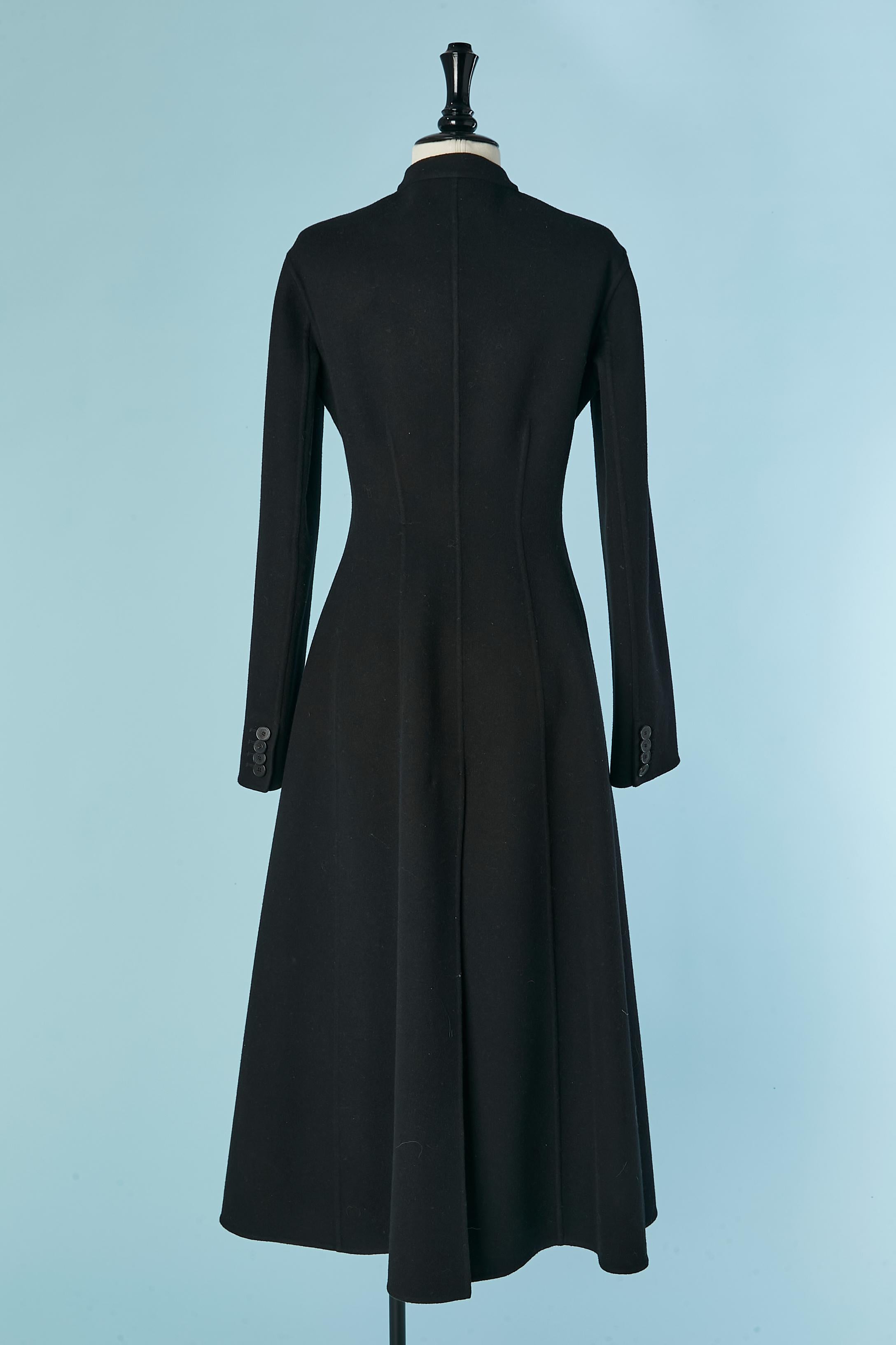 Black Double-face cashmere coat CHRISTIAN DIOR For Sale 2