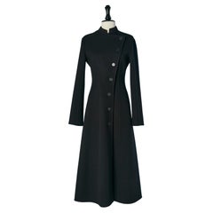 Abrigo negro de cachemira de doble faz CHRISTIAN DIOR