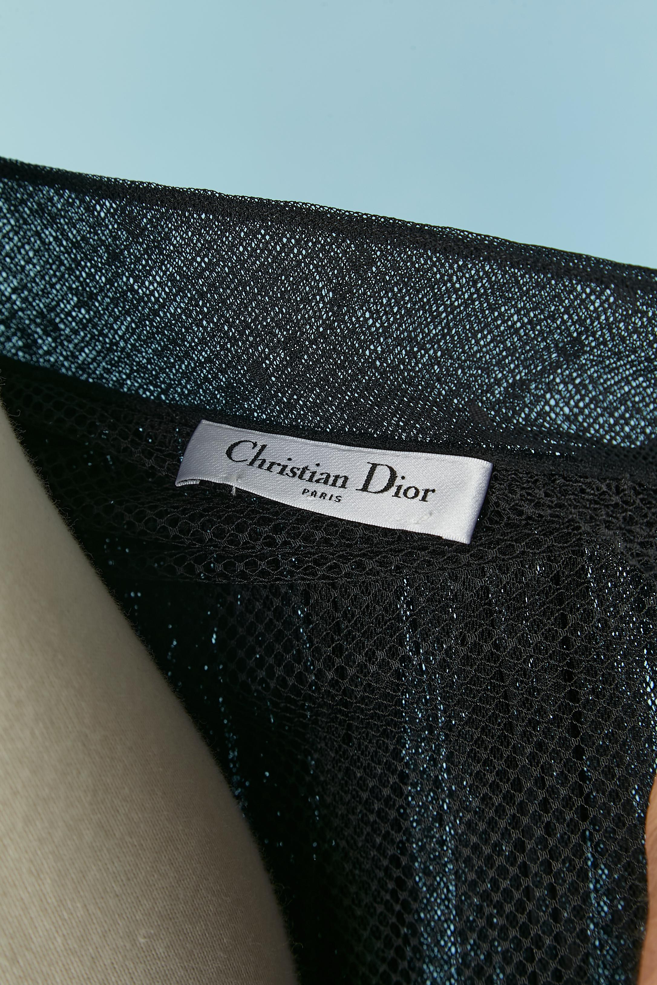 Black double lay of plumetis tulle and black lace ruffle skirt CHRISTIAN DIOR 5