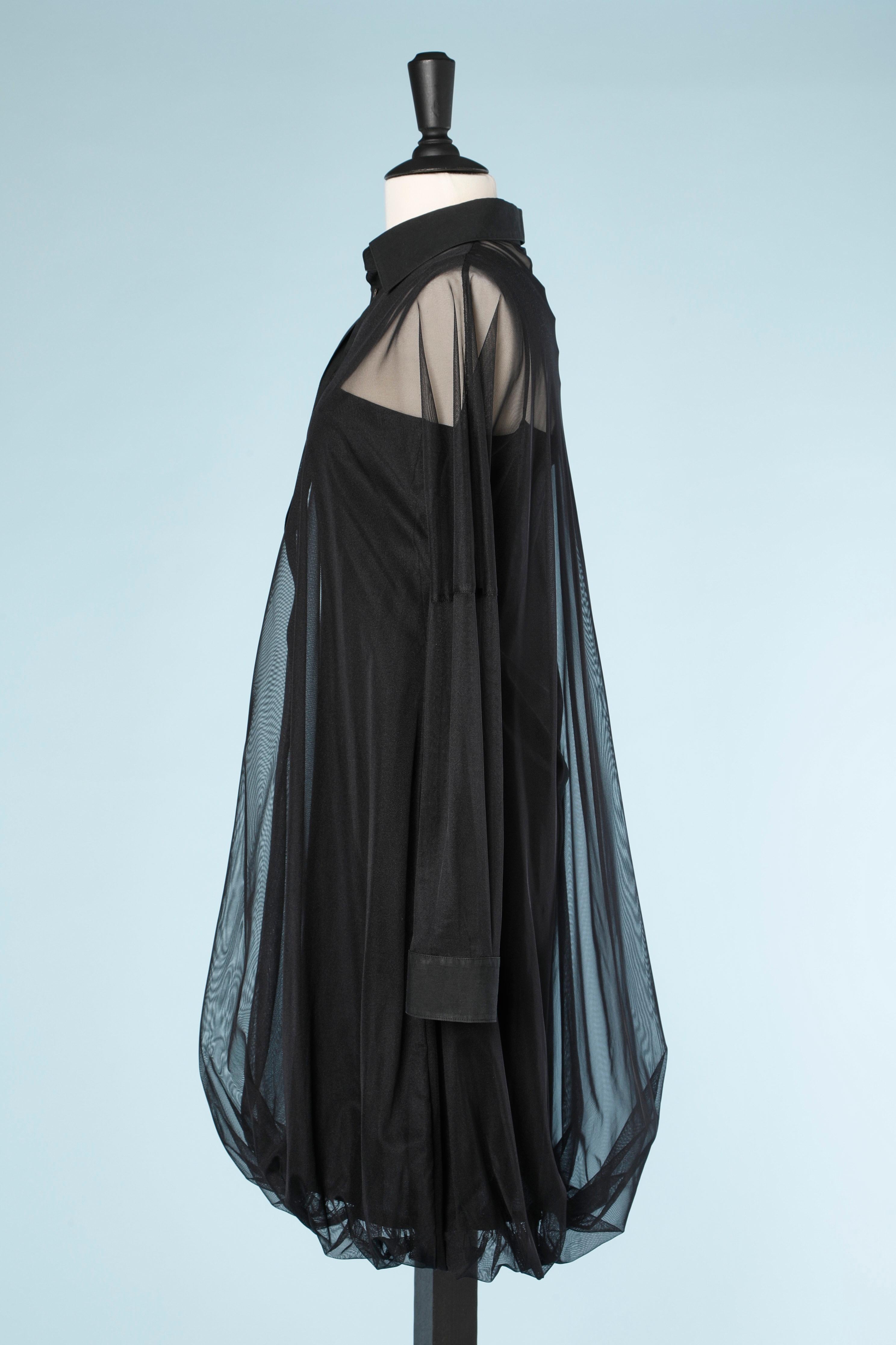 Women's Black double lays dress Marithé et François Girbaud 
