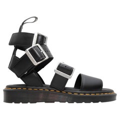 Schwarze Gryphon-Sandalen von Dr. Martens x Rick Owens in Schwarz Größe 7