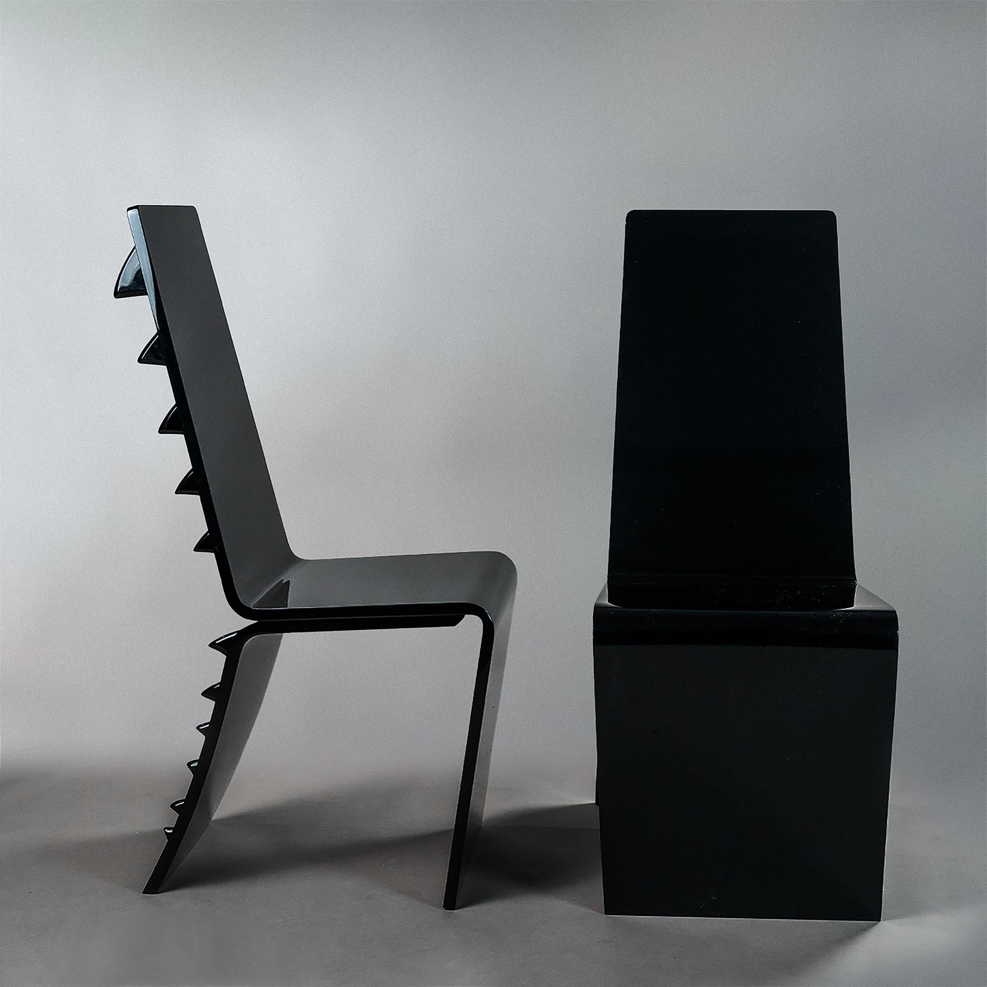 Black Dragon Chair by Giulia Maria Ligresti For Sale 4