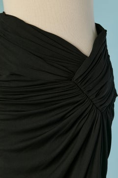 Black draped and wrapped jersey skirt ALEXANDRE VAUTHIER