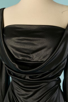 Black draped jersey cocktail dress VIVIENNE WESTWOOD Couture