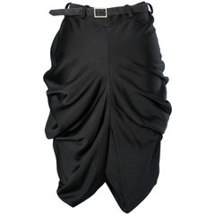 Black draped skirt Christian Dior "Boutique"