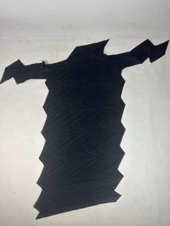 Black Dress by Issey Miyaké Staircase Pleats or Ziggourat - AW Fall 1994-95