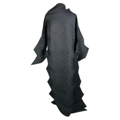 Black Dress by Issey Miyaké Staircase Pleats or Ziggourat - AW Fall 1994-95