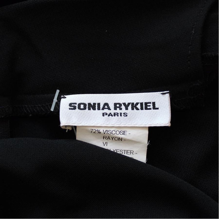 Sonia Rykiel Paris Black dress size 42 In Excellent Condition For Sale In Gazzaniga (BG), IT