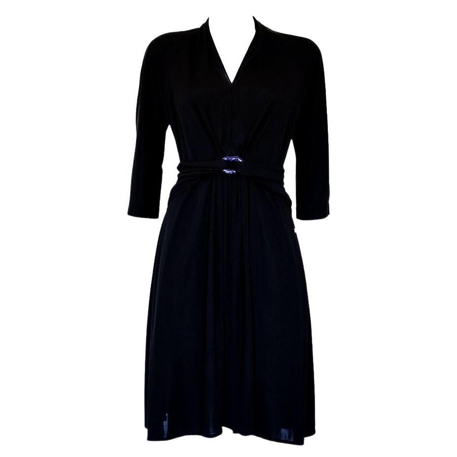 Sonia Rykiel Paris Black dress size 42 For Sale