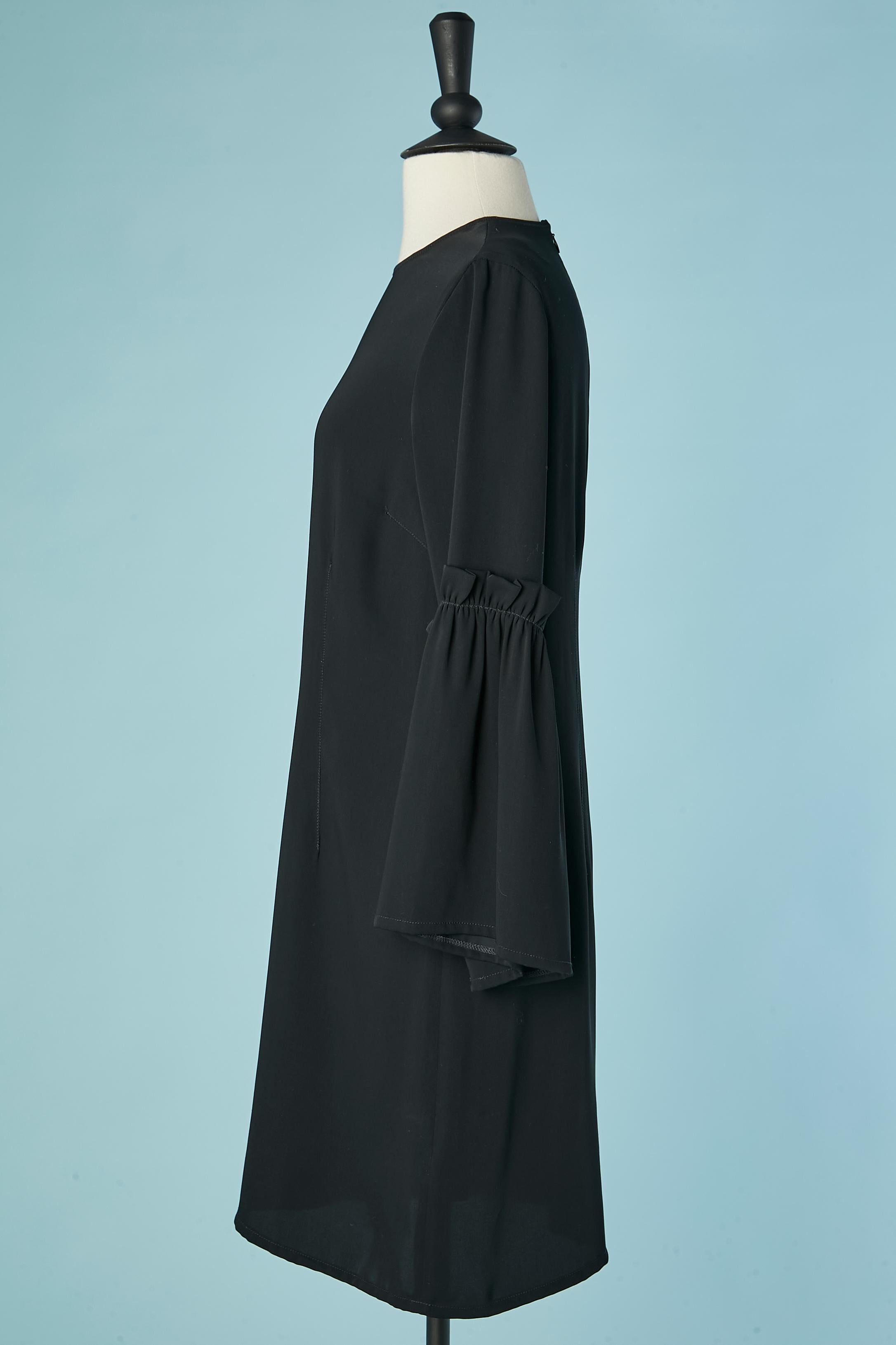 Robe noire à manches volantées MM6 Maison Margiela Excellent état - En vente à Saint-Ouen-Sur-Seine, FR