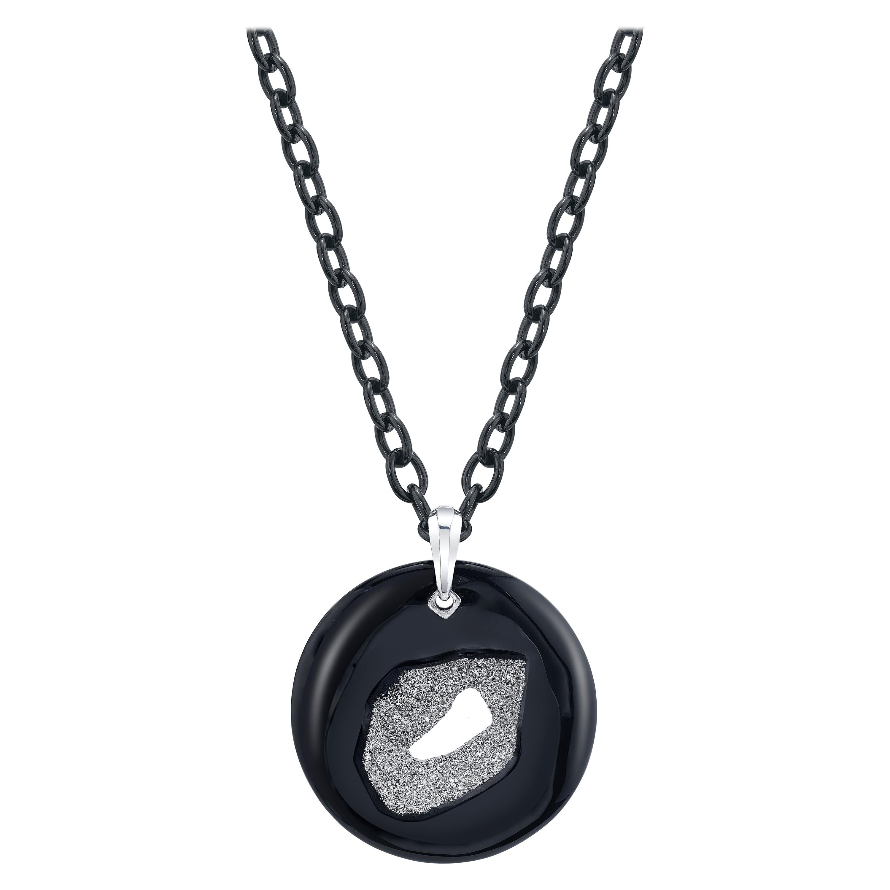 1940s Sapphire Ruby Diamond Reversible Heart Pendant With Gold Link