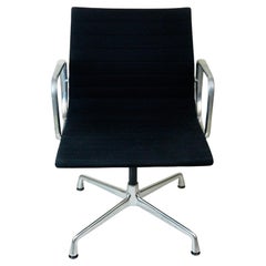 Black EA108 Alugroup Office Armchair by Ray and Charles Eames