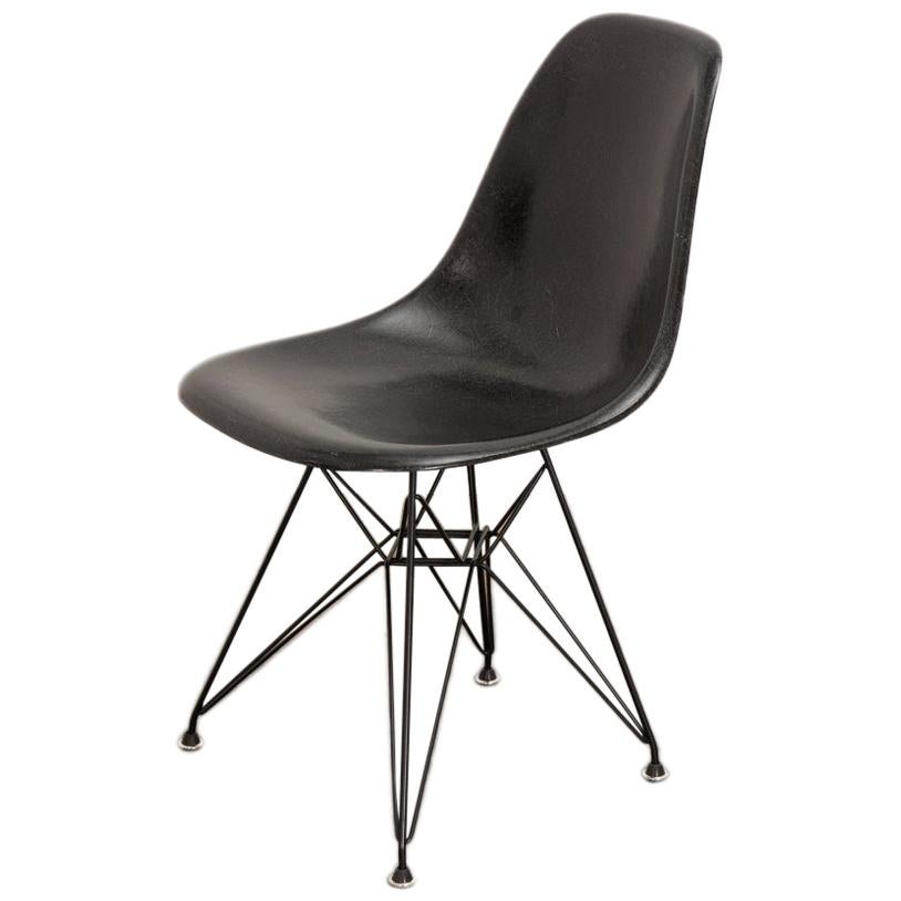 Black Eames for Herman Miller Shell Chair on Eiffel Base
